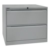Hängeregistraturschrank Bisley - doppelbahnig, 2 HR-Schubladen