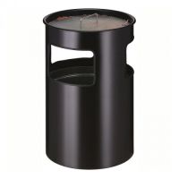 Feuerfester Ascher-Papierkorb mit Sieb, rund - Inhalt 30 / 50 / 110 Liter