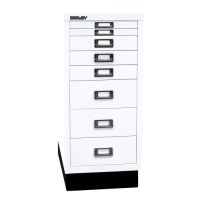 Schubladenschrank Bisley MultiDrawer - 29er Serie DIN A4, 8 Schubladen