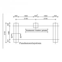 Überdachung Modell Leipzig, L 14 (einseitig) - Baukastensystem