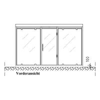 Raucherkabine Modell Köln, K3 Sonder