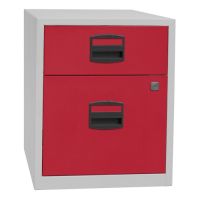 Beistellschrank PFA mit Rollen, 1 Universalschublade, 1 HR-Schublade