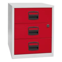 Beistellschrank PFA mit Rollen, 3 Universalschubladen