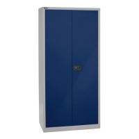 Flügeltürenschrank Bisley UNIVERSAL - 4 Fachböden für 5 Ordnerhöhen, Tiefe 500 mm