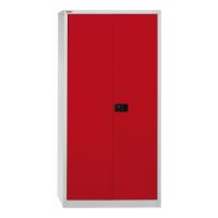 Flügeltürenschrank Bisley UNIVERSAL - 4 Fachböden für 5 Ordnerhöhen, Tiefe 500 mm