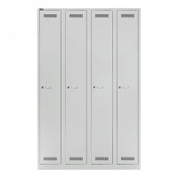 Garderobenschrank Bisley light - 4 Abteile