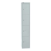Garderobenschrank Bisley Office - 1 Abteil, 4 Fächer