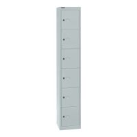 Garderobenschrank Bisley Office - 1 Abteil, 6 Fächer