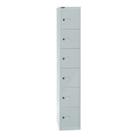 Garderobenschrank Bisley Office - 1 Abteil, 6 Fächer