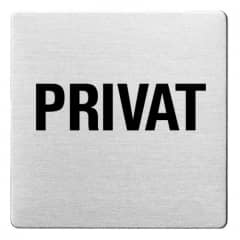 Textschild - Privat (ecken abgerundet)