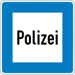 Autobahn-Hinweisschild Polizei VZ 363