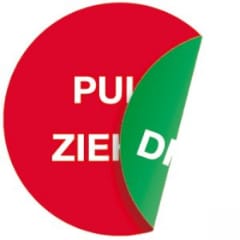 Piktogramm - PULL ZIEHEN / PUSH DRÜCKEN doppelseitig