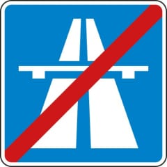 VZ 330.2 Ende der Autobahn StVO Hinweisschild