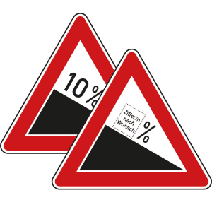 VZ 108 VZ 108: Verkehrsschild Gefälle
