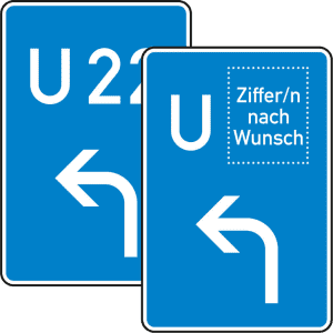 VZ 460-10 VZ 460-10 Schild Bedarfsumleitung Vorankündigung