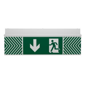 Fluchtwegleuchte HELSINKI, hohe Abdeckung (Deckenaufbau), Notleuchte von 7L-Schutzlicht