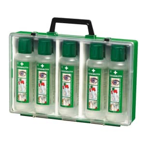 Augendusche-Koffer mit 5 Flaschen, Cederroth