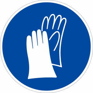 Gebotszeichen - Handschutz benutzen (BGV A8 M 06)