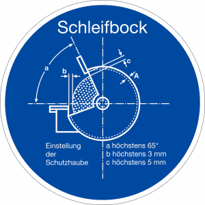 Gebotszeichen - Schleifbock