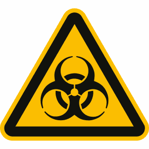 Warnung vor Biogefährdung nach ISO 7010 (W 009)