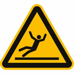 Warnung vor Rutschgefahr nach ISO 7010 (W 011)