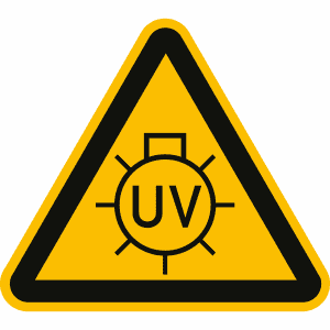 Warnung vor UV-Strahlung