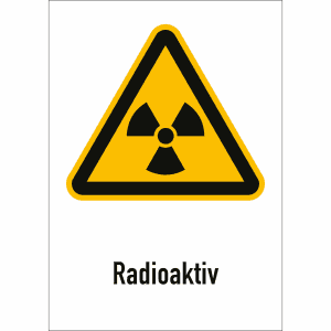 Kombischild Radioaktiv