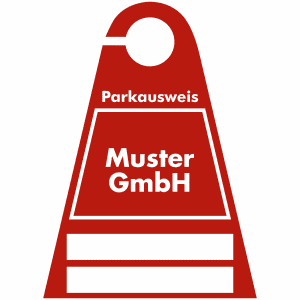 Parkausweis für Firmen-Parkplätze