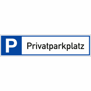 Parkplatzreservierer Privatparkplatz