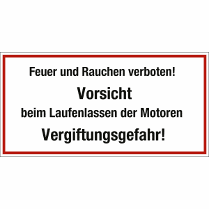 Feuer und Rauchen verboten