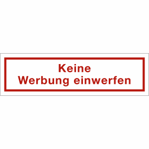 Keine Werbung einwerfen