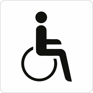 Piktogramm - Rollstuhlfahrer