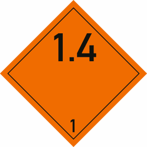 Gefahrgutetiketten Klasse 1, Unterklasse 1.4