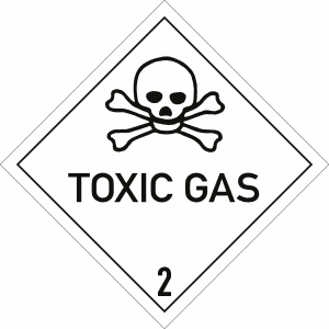 Gefahrgutetiketten Klasse 2, Unterklasse 2.3 - Toxic Gas