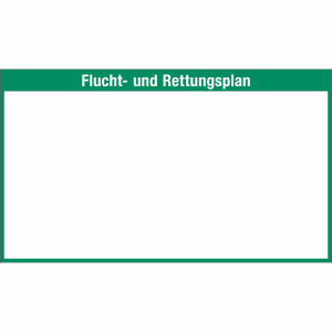 Flucht- und Rettungsplan ohne Legende mit Rahmen