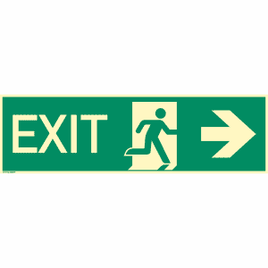 EXIT rechts nach ISO 16069