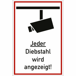 Jeder Diebstahl wird angezeigt!