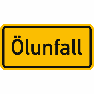 Ölunfall reflektierend