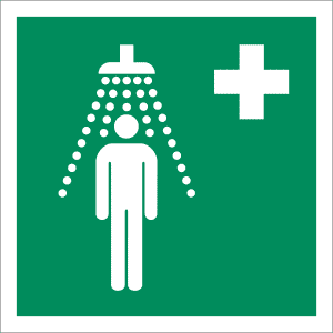 Notdusche nach ISO 7010 (E 012)
