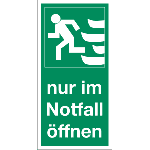 Nur im Notfall öffnen links