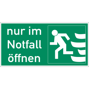 Nur im Notfall öffnen links (quer)