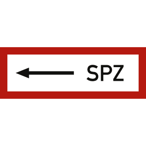 SPZ linksweisend nach DIN 4066
