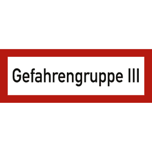 Gefahrengruppe III nach DIN 4066