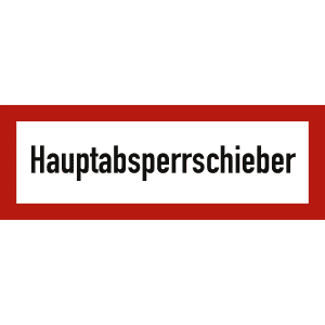 Hauptabsperrschieber nach DIN 4066