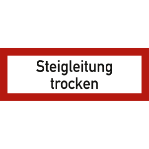 Steigleitung trocken nach DIN 4066