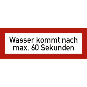 Wasser kommt nach max. 60 Sekunden nach DIN 4066
