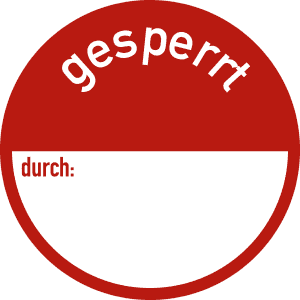 Qualitätskennzeichnung - gesperrt