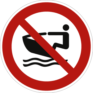 Jet-Ski verboten nach ISO 20712-1 (WSP 010)