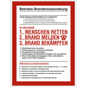 Betriebs-Brandschutzordnung