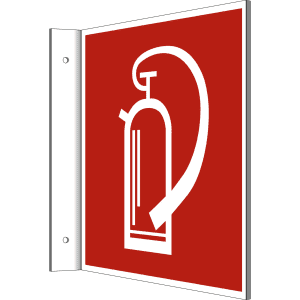 Fahnenschild Feuerlöscher nach ASR A 1.3 (2007)